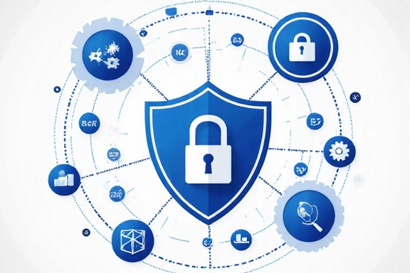 Ilustración de seguridad de datos y privacidad en línea.